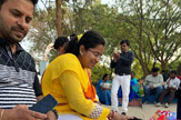 Students Perform Pada Pooja to Their Parents